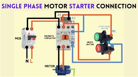 single phase magnetic motor starter